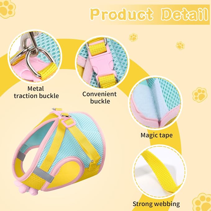 Cat Harness and Leash Set for Walking Escape Proof, Adjustable Kitten Harness - Image 8