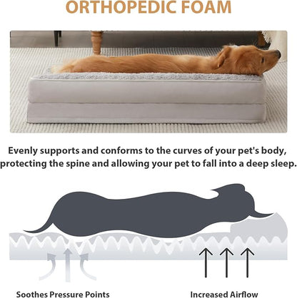 BFPETHOME Orthopedic Dog Beds for Large Dogs-Waterproof Sofa Dog Bed - Image 3