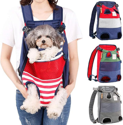 Dog Carrier Backpack, Pet Front Carrier Backpack Legs Out Dog Chest Carrier by Coppthinktu