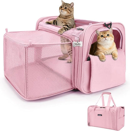 MIDOG Cat Carrier Soft for Small to Medium-Sized Cats, TSA Airline Approved by MIDOG