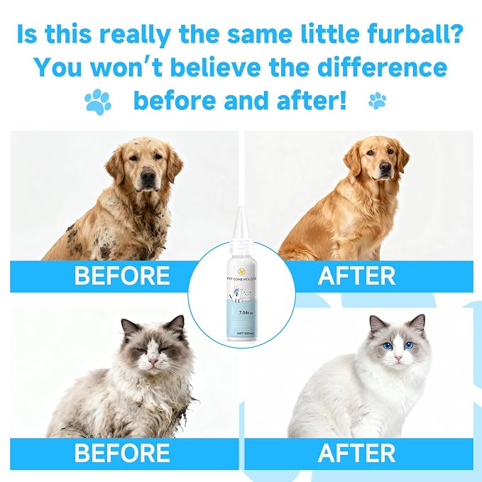 Pet Steam Brush Spray Refill for Dogs & Cats – Concentrated Waterless Shampoo - Image 5