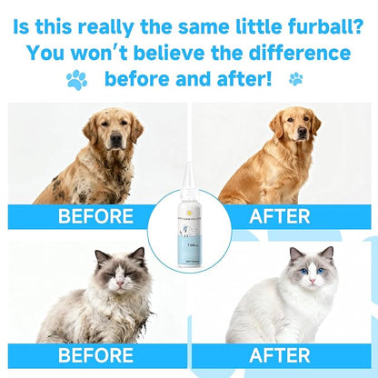Pet Steam Brush Spray Refill for Dogs & Cats – Concentrated Waterless Shampoo - Image 5