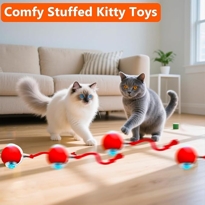 Interactive Cat Toy Ball, Smart Interactive Cat Toys, Smart Cat Toy - Image 3