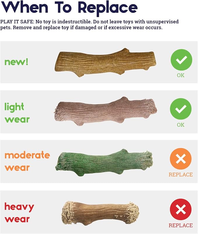 Petstages Outward Hound Super Dogwood Durable Dog Chew Toy, Medium - Image 6