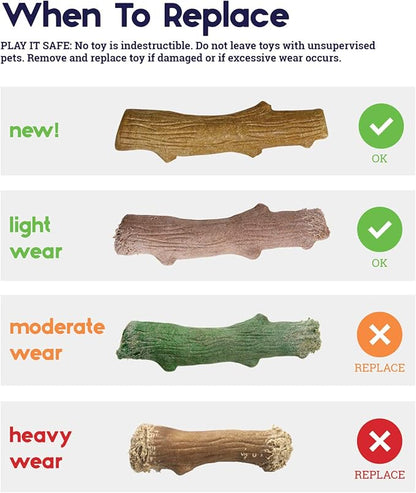Petstages Outward Hound Super Dogwood Durable Dog Chew Toy, Medium - Image 6