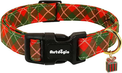 Medium Christmas Dog Collar, Adjustable Dog Christmas Collars, Cute Dog Collars by Unknown