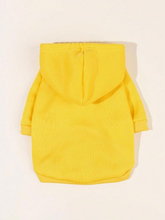 QWINEE Basic Dog Hoodie Sweatshirt Puppy Sweater Warm Cat Costumes Pet Clothes - Image 5