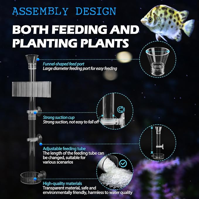 2PC 7 Holes Upgraded Aquarium Plant Holder, Aquatic Plants Cup - Image 4