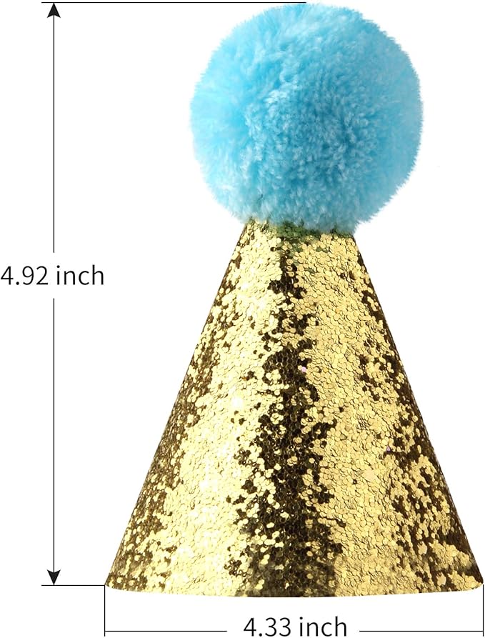 3pcs Dog Birthday Hat for Pets Party Decoration Supplies， Cat Kitten Headband - Image 2