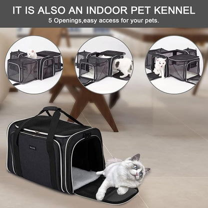 BAGLHER Cat Carrier Bag, Airline Approved Pet Carrier Soft Side Pet Travel 5 - Image 8