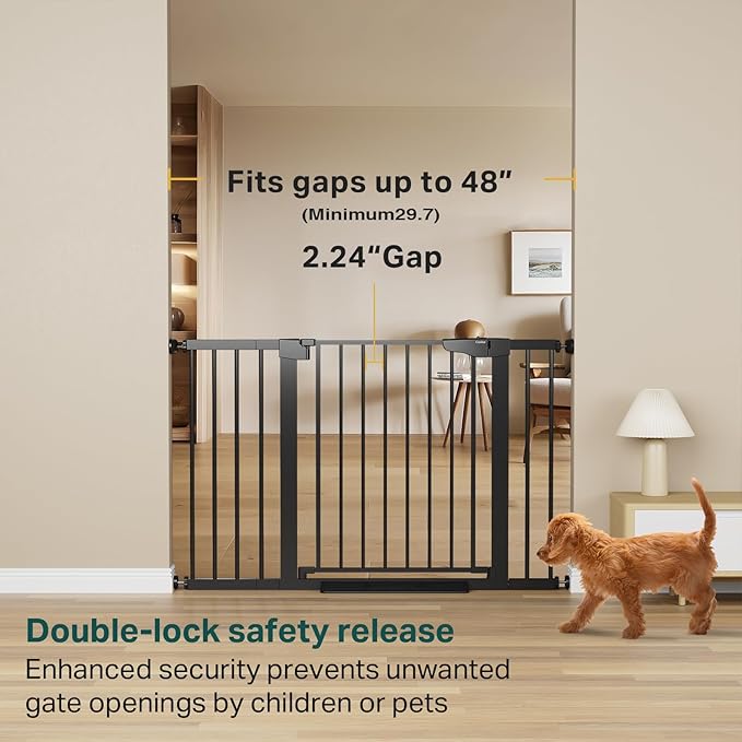 Cumbor 2 Pack 29.7"-48" Baby Gate - Image 3
