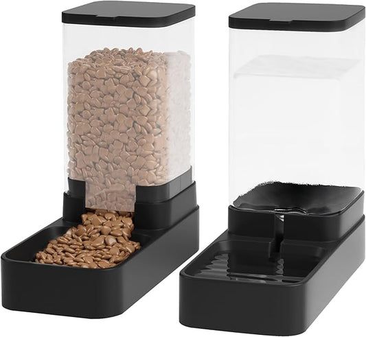 Automatic Cat Feeder and Water Dispenser in Set by Unknown