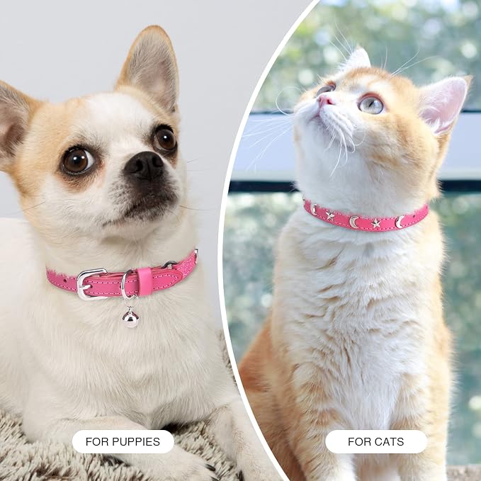 Leather Cat Collars for Boy Girl Cats - Image 7