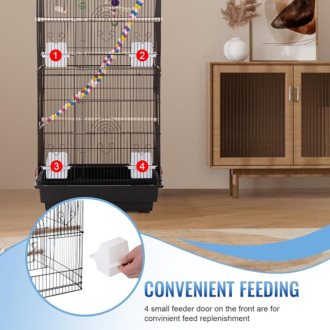 FDW 39 Inch Bird Cage Parakeet Cage - Image 3