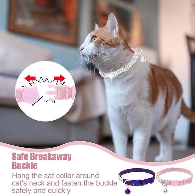 EXPAWLORER Soft Velvet Safe Cat Collars - Image 5