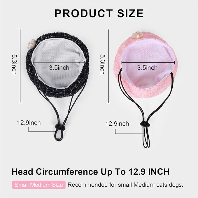 HOWWFALY 2PCS Cat Beret Hat - Image 3
