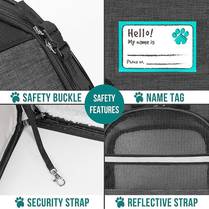 PetAmi Dog Cat Backpack Carrier, Expandable Pet Carrier Backpack - Image 5