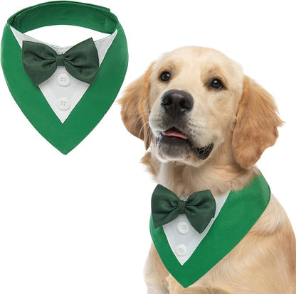 FUAMEY Dog Tuxedo St.Patrick's for Large Dogs, Dog Formal Suit Dogs Attire Pet by FUAMEY