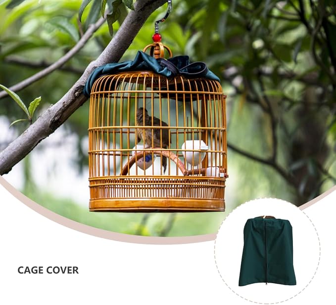 VOSAREA Round Bird Cage Cover Round Dome Top Parrot Cage Cover Waterproof and - Image 3