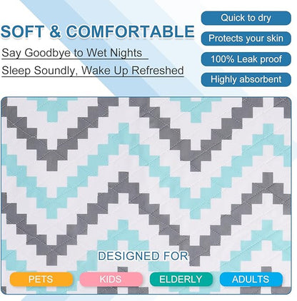 OUTCREATOR® Washable Bed Pads 34" x 56", Incontinence Mattress Protector - Image 5