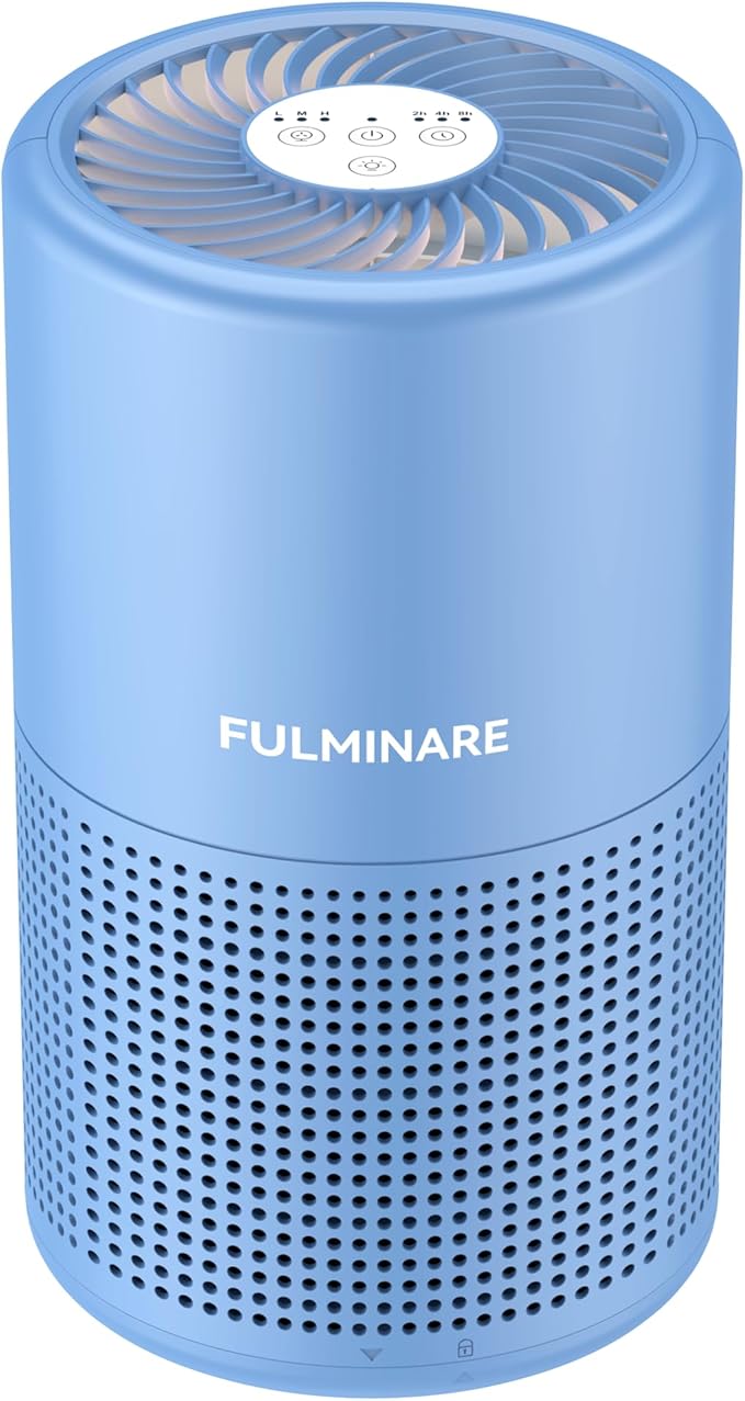 FULMINARE Air Purifiers for Home Bedroom H13 HEPA Air Purifier, 3 Speeds by PureAirPowerfulSound