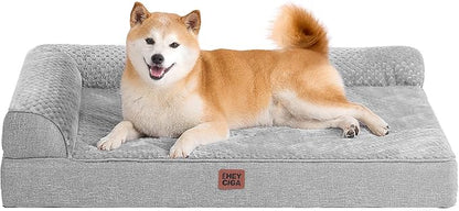 EHEYCIGA Memory Foam Dog Bed Large Size Dogs, Orthopedic Dog Bed Large by EHEYCIGA