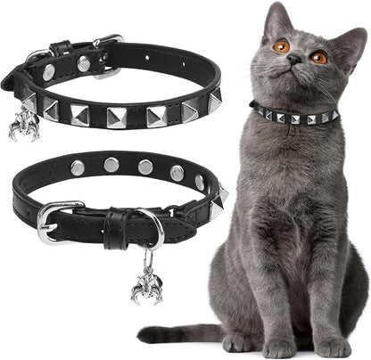 EXPAWLORER Halloween Leather Cat Collar by EXPAWLORER