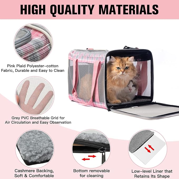 EXPAWLORER Large Cat Carrier Dog Carriers Soft - Image 2