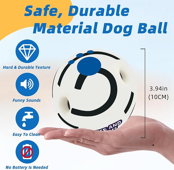 Glow in The Dark Dog Toys Ball, Interactive Dog Ball, Shaking - Image 4