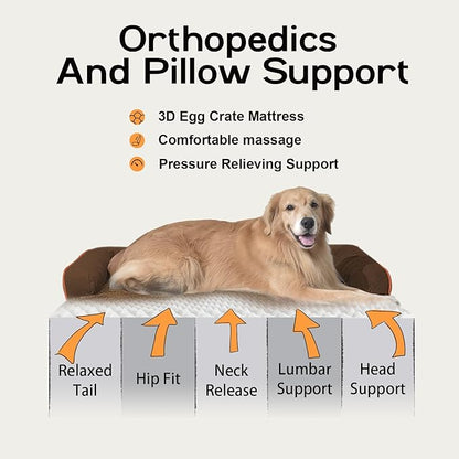 Dog Bed Large Sized Dogs-Orthopedic Waterproof Bed - Image 2