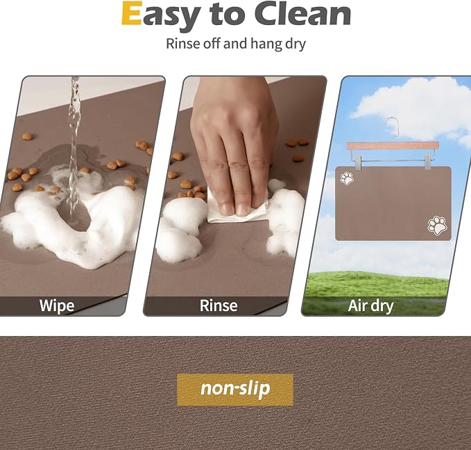 Pet Feeding Mat-Absorbent Dog Mat - Image 5