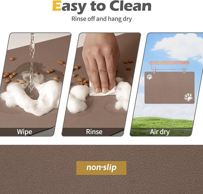 Pet Feeding Mat-Absorbent Dog Mat - Image 5