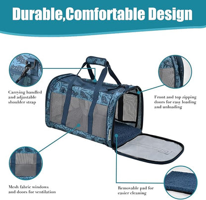 Soft-Sided Kennel Pet Carrier for Small Dogs, Airline Approved Cat Carriers Dog - Image 2