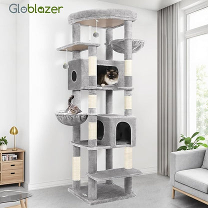Globlazer Heavy Duty Cat Tree, 74in Sturdy Cat Tower - Image 7