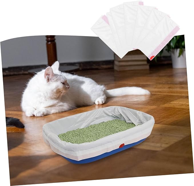 10Pcs Cat Litter Cleaning Bags Self Contained Litter Pan Pouches - Image 8