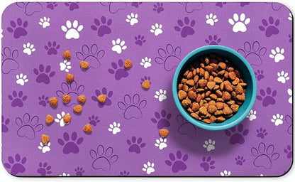 Dog Food Mat, Absorbent Water Bowl Mats Cat Pet Feeding Placemats 24 * 32 inch by Zoeeya