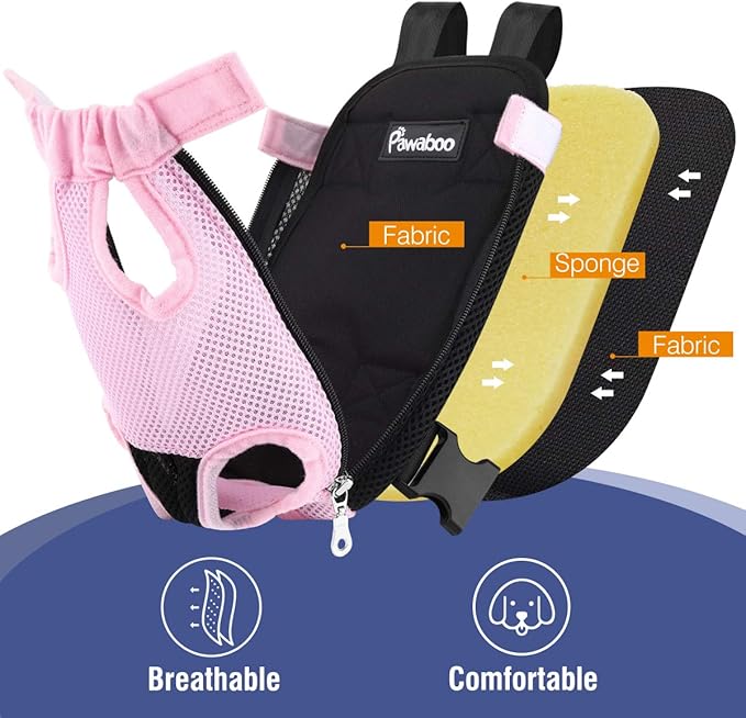 Pawaboo Pet Carrier Backpack, Adjustable Pet Front Cat Dog Carrier Backpack - Image 5