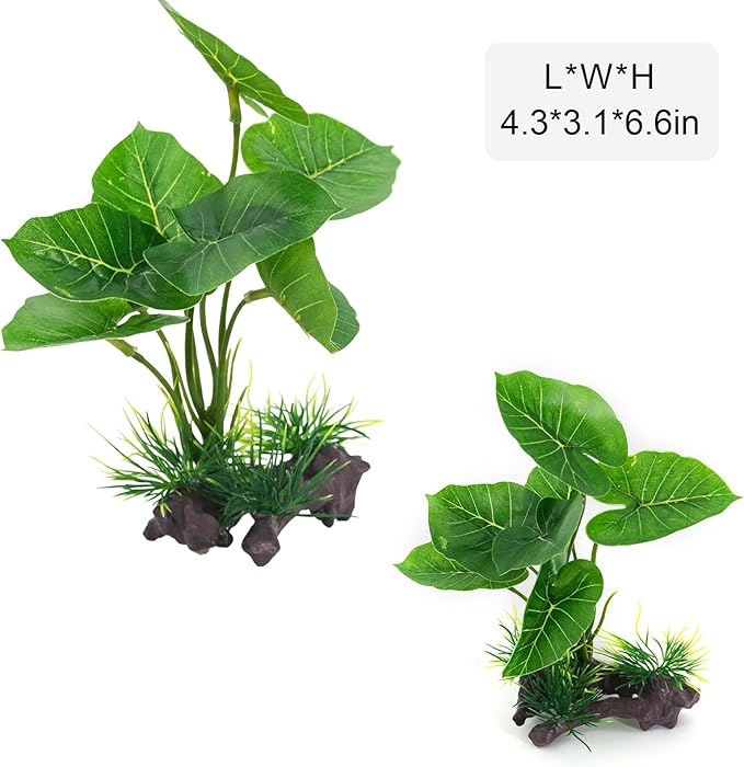 Fish Tank Decorations Aquarium Ornaments 3pcs Betta Silk Leaf Plants Artificial - Image 6