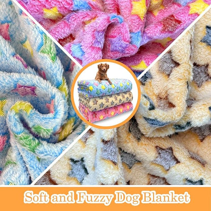 Dog Blankets for Medium Large Dogs, 3 Pack Washable Pet Throw 41" x 31" - Image 3