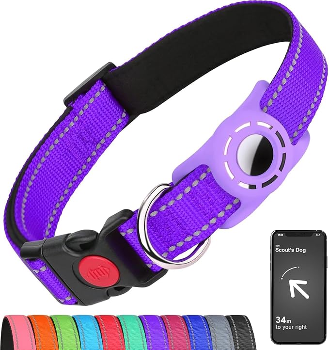 Airtag Dog Collar with AirTag Holder by Erbine