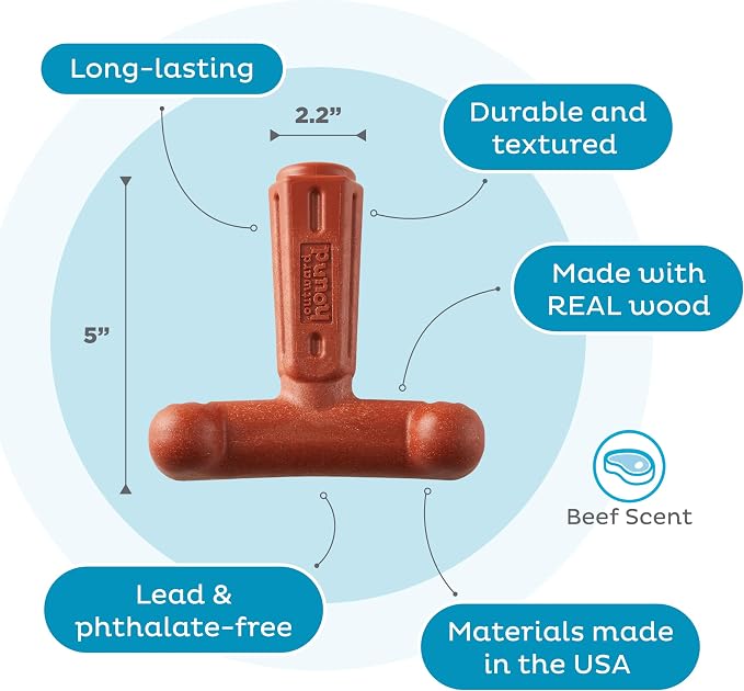 Outward Hound Dogwood Hold & Chew Durable Dog Chew Toy, Beef Scent - Image 4