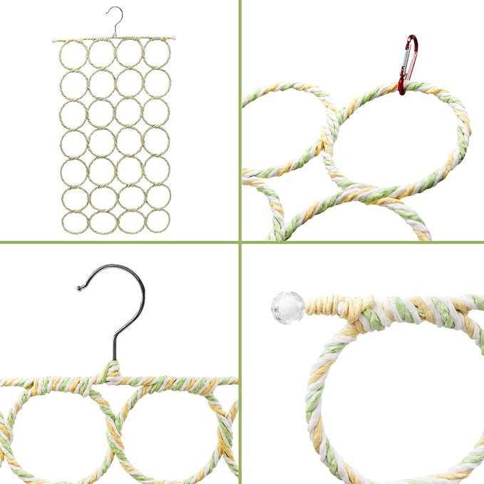 2 Pack Hanging Rat Rope Net, Bird Swing Toy, Parrot Climbing Ladder Bridge - Image 5