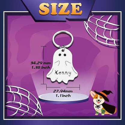 Spooky Dog Tag, Halloween Personalized Dog Tags - Image 5
