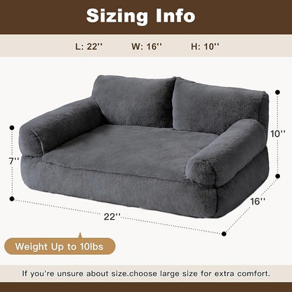 Cat Beds for Indoor Cats, Cat Couch Bed, Cute Cats Sofas for Pets, Small Dog - Image 3