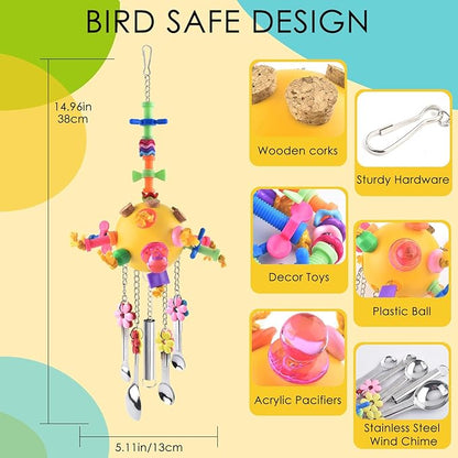 KATUMO Bird Toys, African Grey, Small Cockatoo, Mini Macaw, Eclectus and - Image 2
