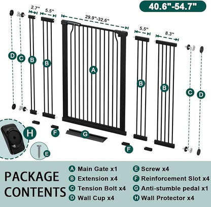 Fairy Baby 40.5" Extra Tall Baby Gate - Image 2
