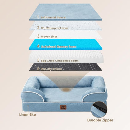 EHEYCIGA Orthopedic XL Dog Beds, Waterproof Memory Foam Dog Bed - Image 5