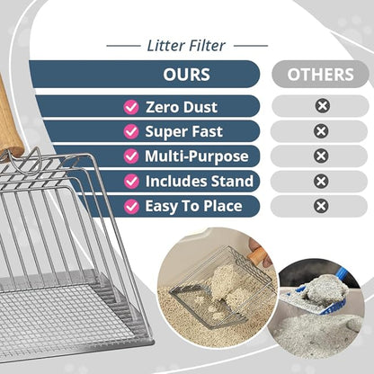Cat Litter Scoo Easy Use Metal Litter Scoop - Image 2