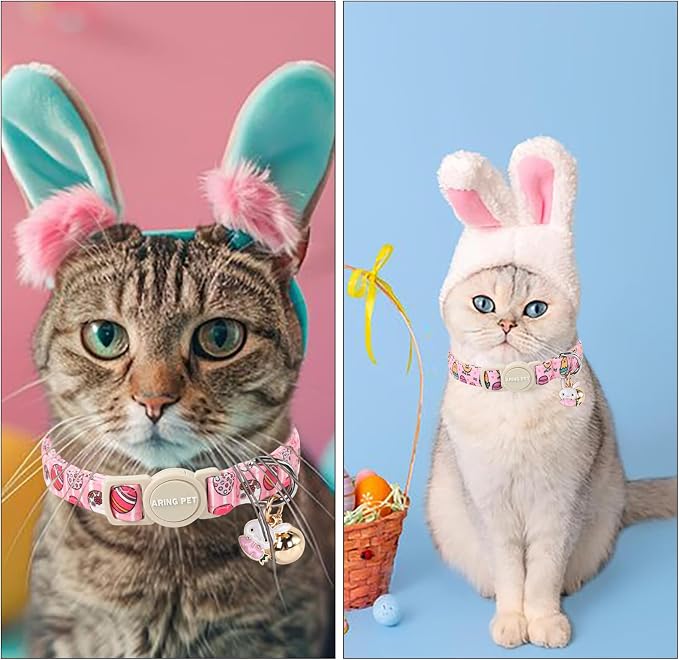 ARING PET 2 Pack Easter Cat Collars-Cute Easter Eggs Cat Collar Breakaway - Image 4