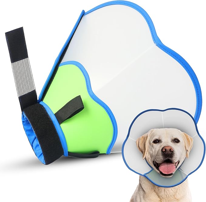 Hard & Heavy Plastic Dog Cone Collar Alternative by Unknown